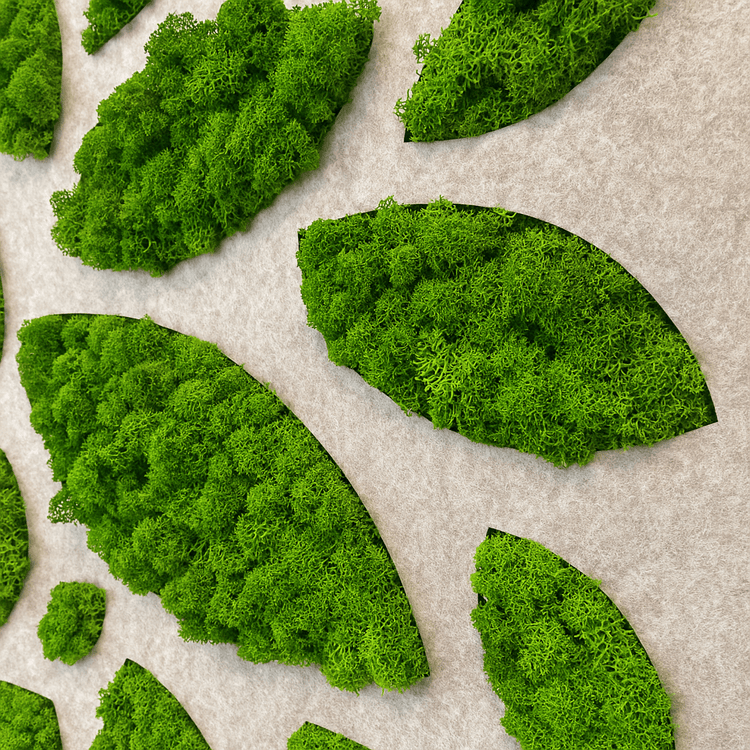 Akustik - Moosbild "LEAF" 75x50cm - Dream in Green