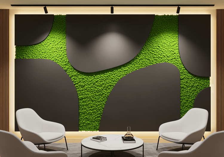 Akustik - Mooswand 400x250cm (Montage durch Dream in Green auf Anfrage) - Dream in Green