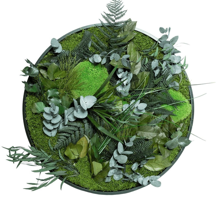 Dschungelbild 60 cm RUND - Dream in Green