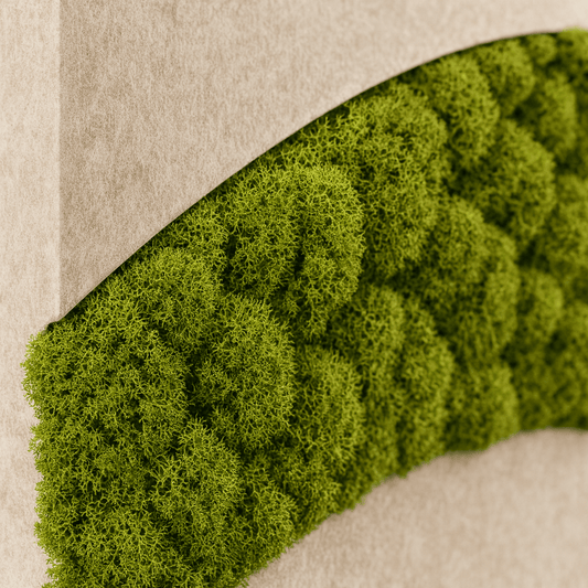 Moos - Schallabsorber "Wave" 4er Set - Dream in Green