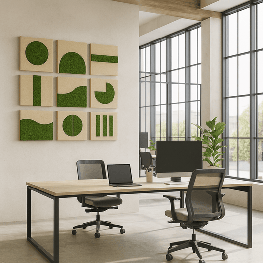 Moos - Wandabsorber 9er Set "GeoMoss" - Dream in Green