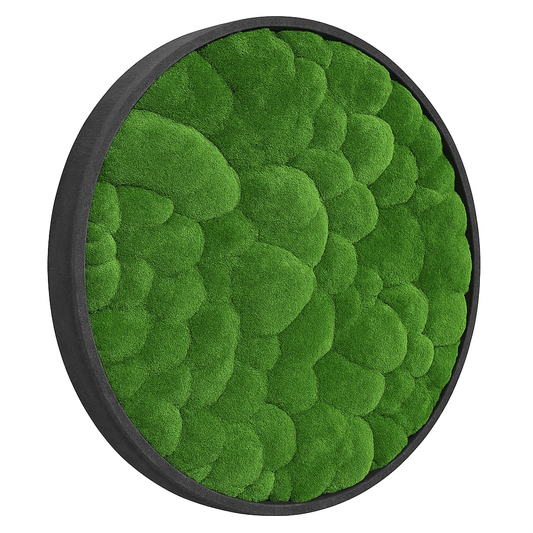Moosbild Hügelmoos Rund 75cm - Dream in Green