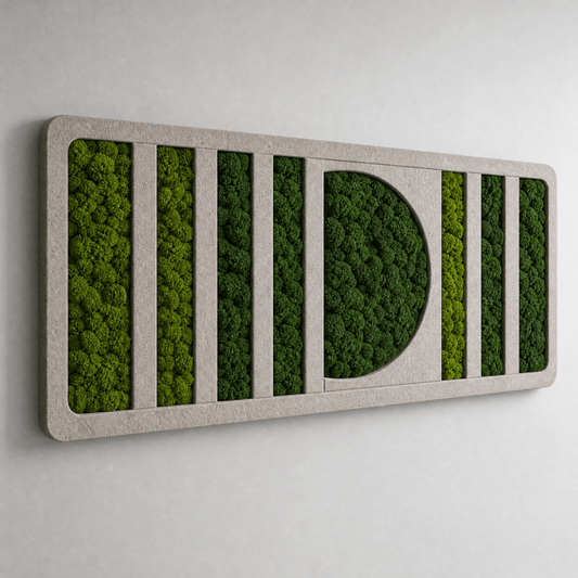 Akustik-Moosbild Arch 140×50 cm - Dream in Green