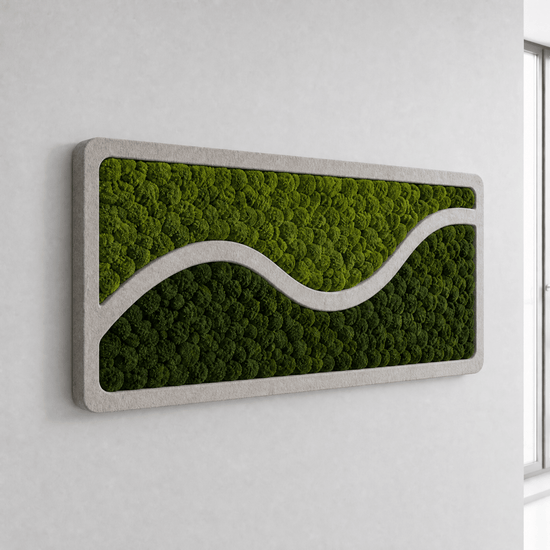 Akustik-Moosbild Dune 100×50 cm - Dream in Green