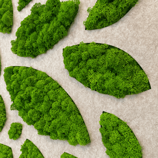 Akustik - Moosbild "LEAF" 75x50cm - Dream in Green