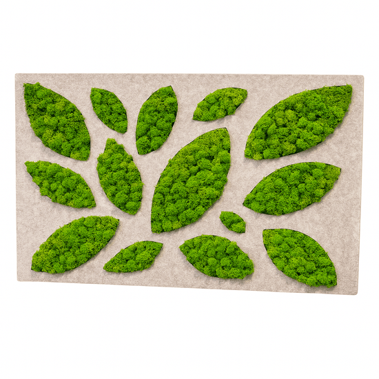 Akustik - Moosbild "LEAF" 75x50cm - Dream in Green