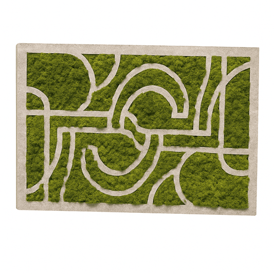Akustik - Moosbild "MAZE" 75x50cm - Dream in Green