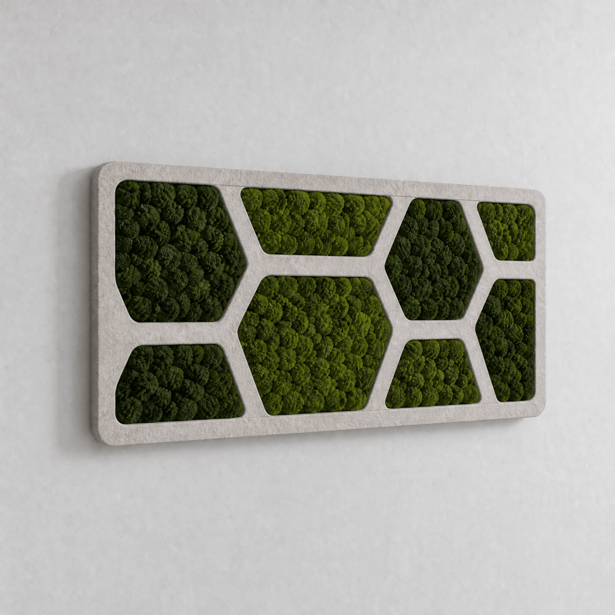 Akustik-Moosbild Nest 100×50 cm - Dream in Green