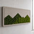 Akustik-Moosbild Peaks 140×50 cm - Dream in Green