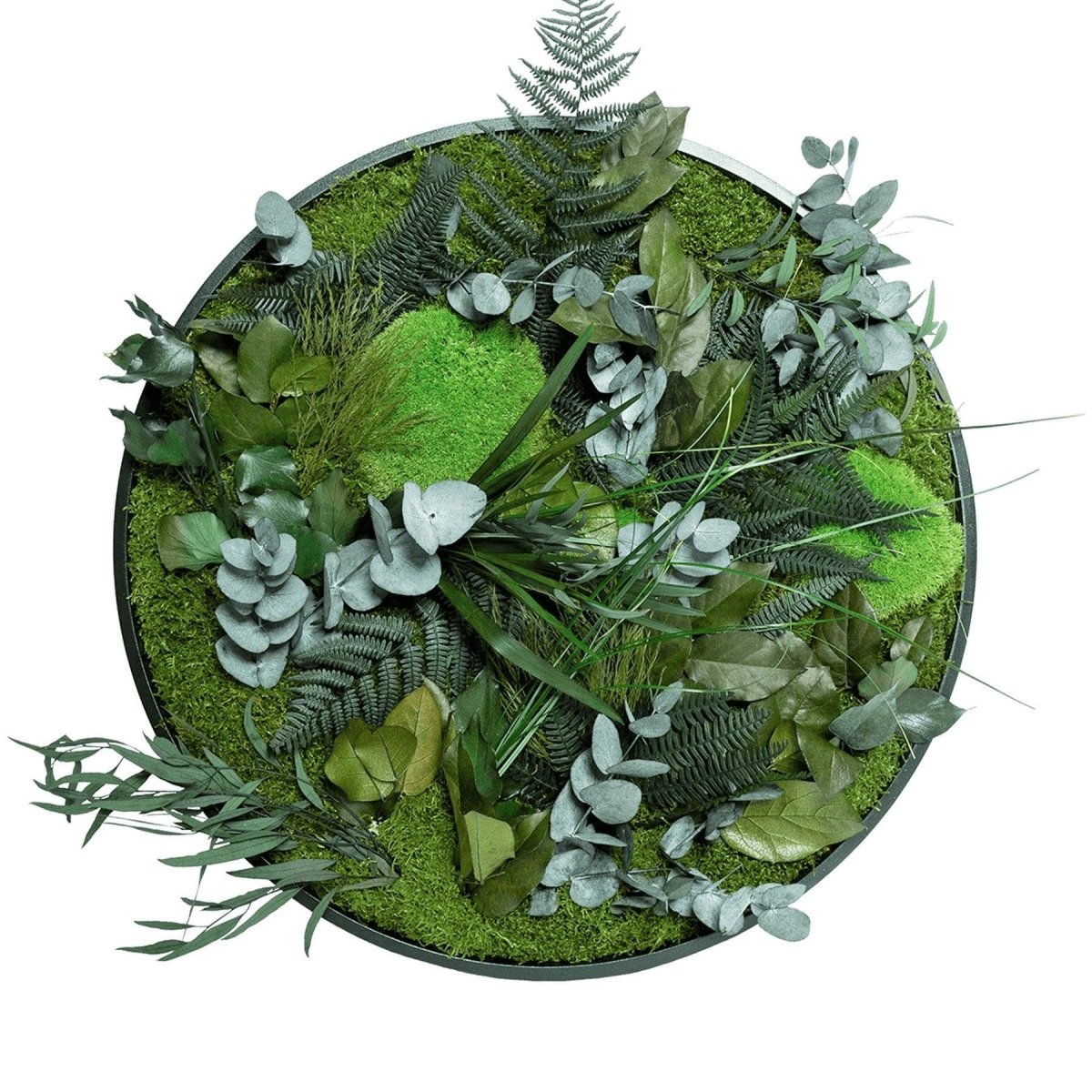 Dschungelbild 60 cm RUND - Dream in Green