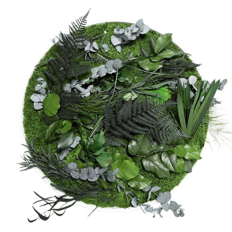 Dschungelbild 60 cm RUND - Dream in Green