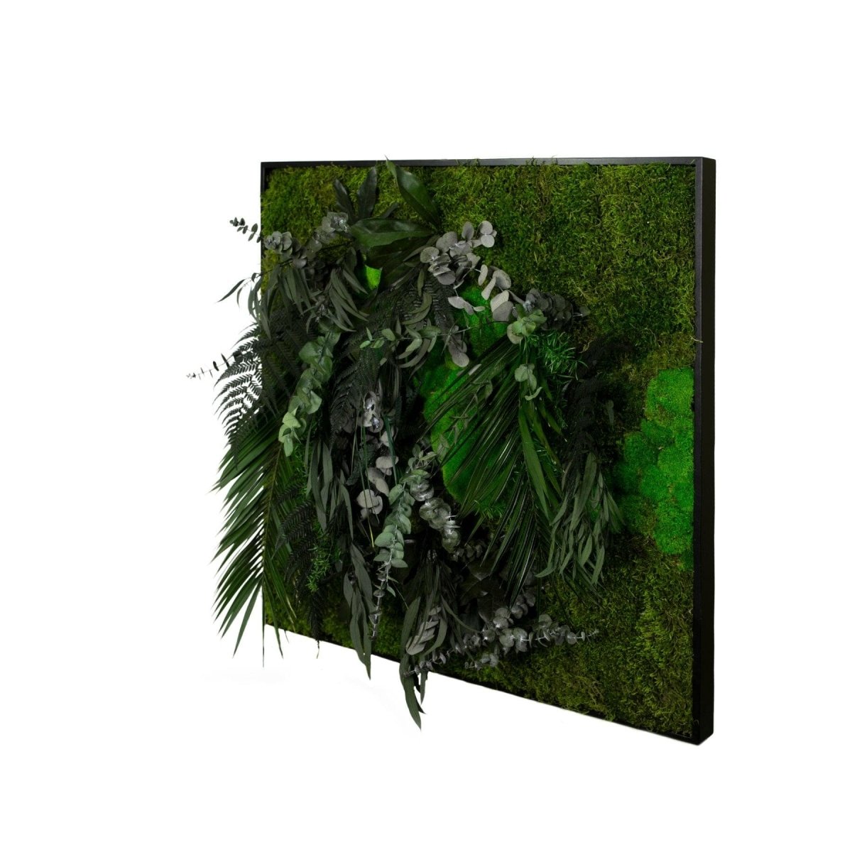 Dschungelbild 75x75 cm großes Pflanzenbild – Dream in Green
