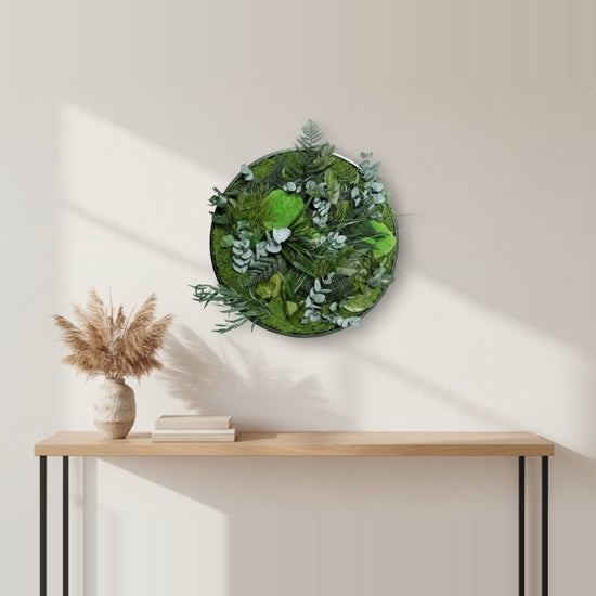 Dschungelbild rund Ø50 cm - Dream in Green
