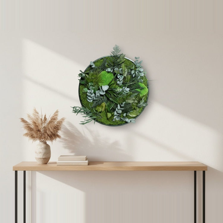 Dschungelbild rund Ø50 cm - Dream in Green