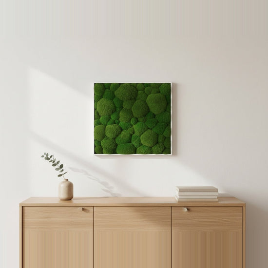 Moosbild Hügelmoos 50x50cm - Dream in Green