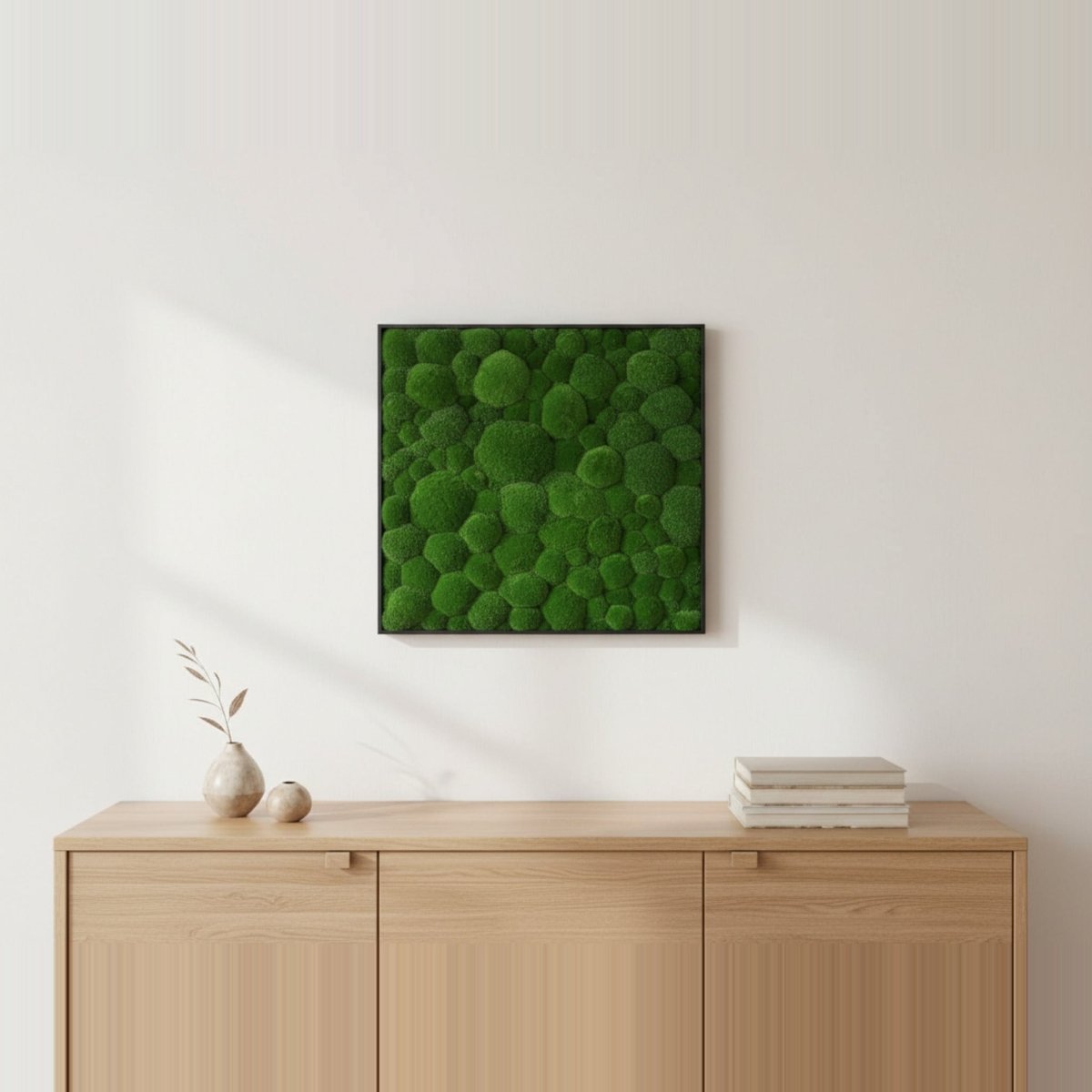 Moosbild Hügelmoos 75x75cm - Dream in Green