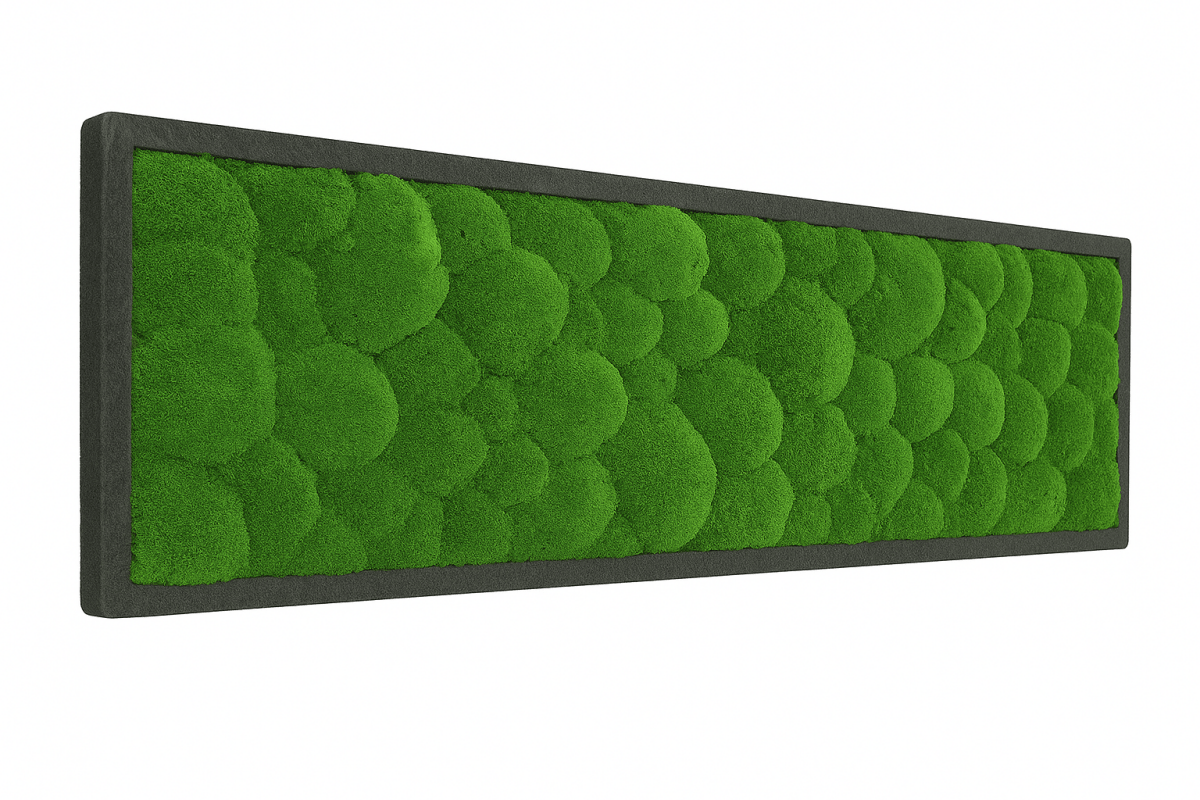 Moosbild Hügelmoos 150x50cm - Dream in Green
