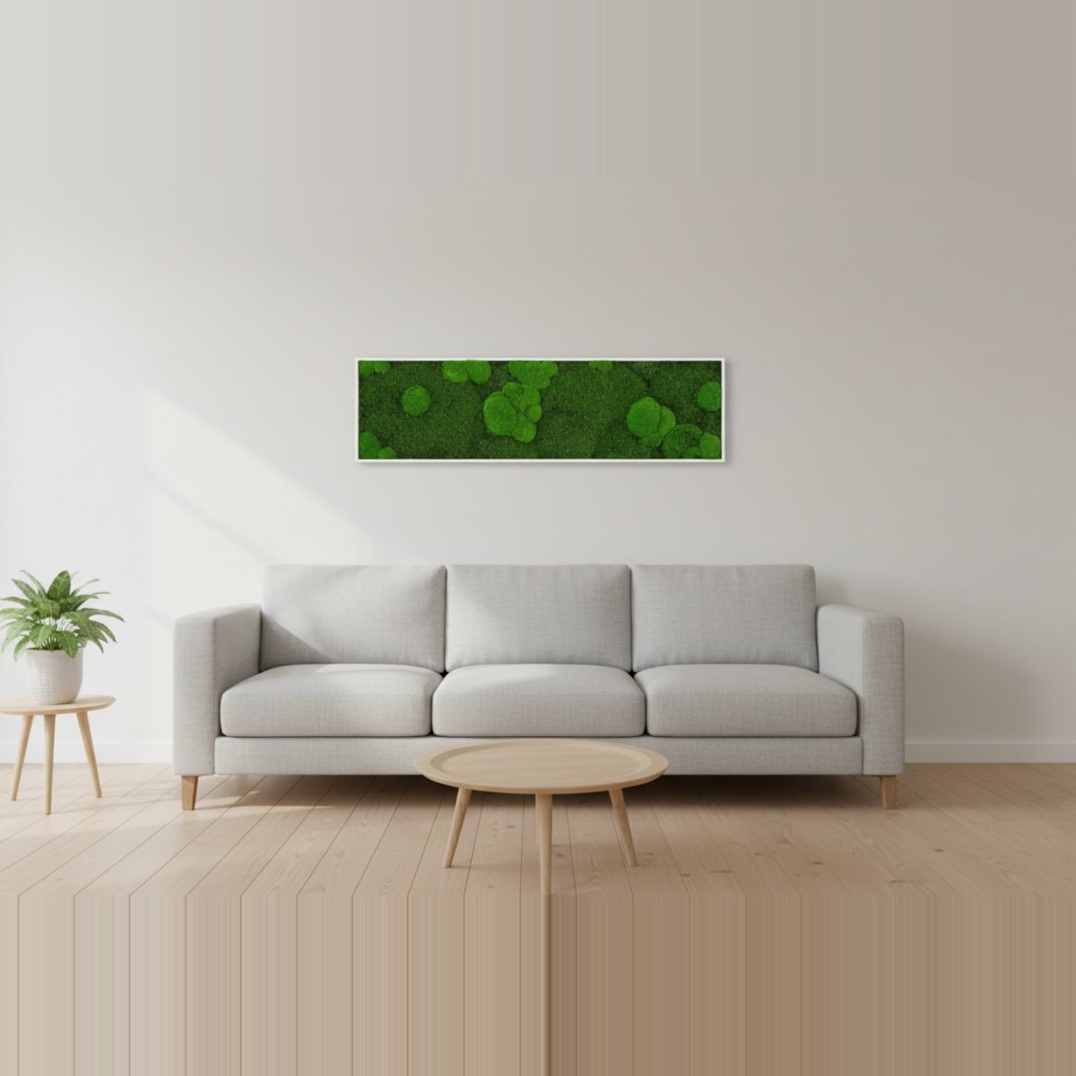 Moosbild Mixmoos 150x50cm - Dream in Green