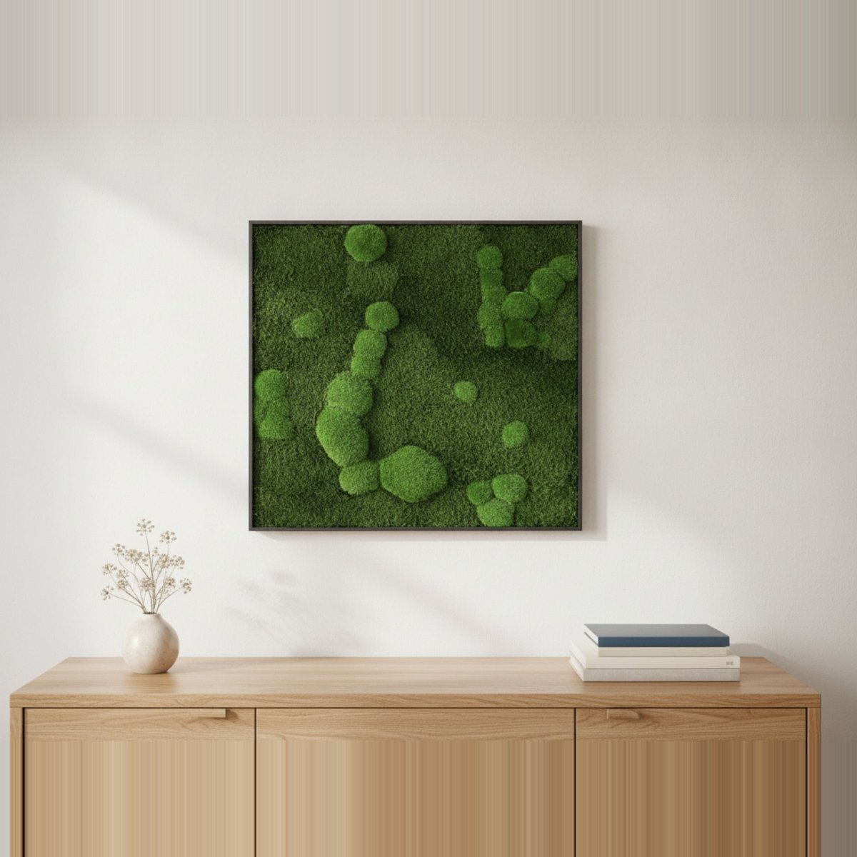Moosbild Mixmoos 75x75cm - Dream in Green