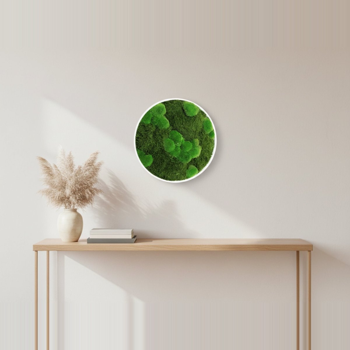 Moosbild Mixmoos Rund 50cm - Dream in Green
