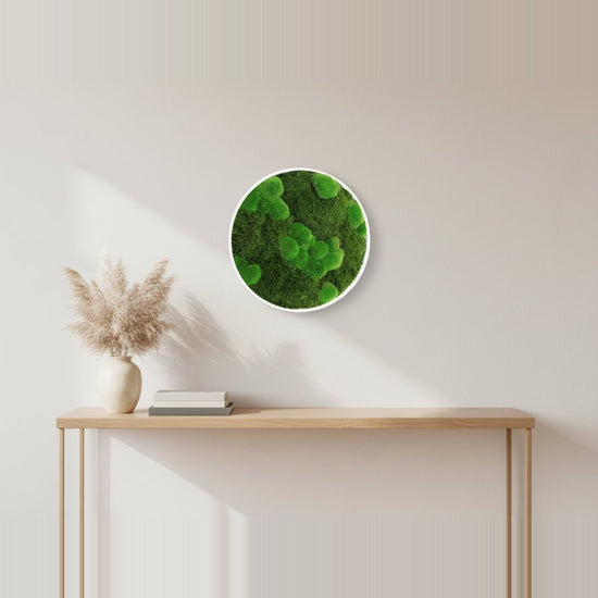 Moosbild Mixmoos Rund 50cm - Dream in Green