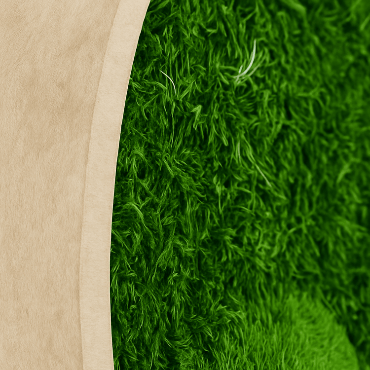 Moosbild Mixmoos Rund 50cm - Dream in Green